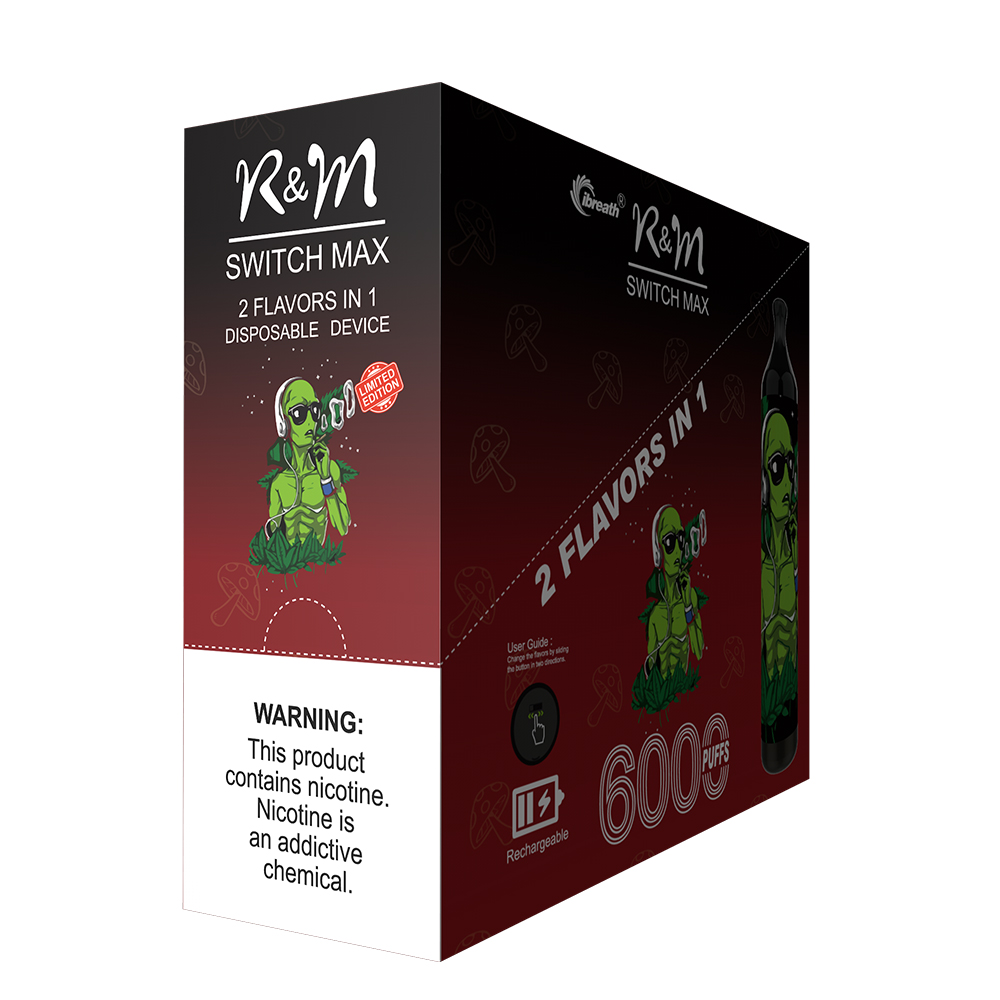 Switch R&M Max en stock en acheter un et profiter de deux saveurs