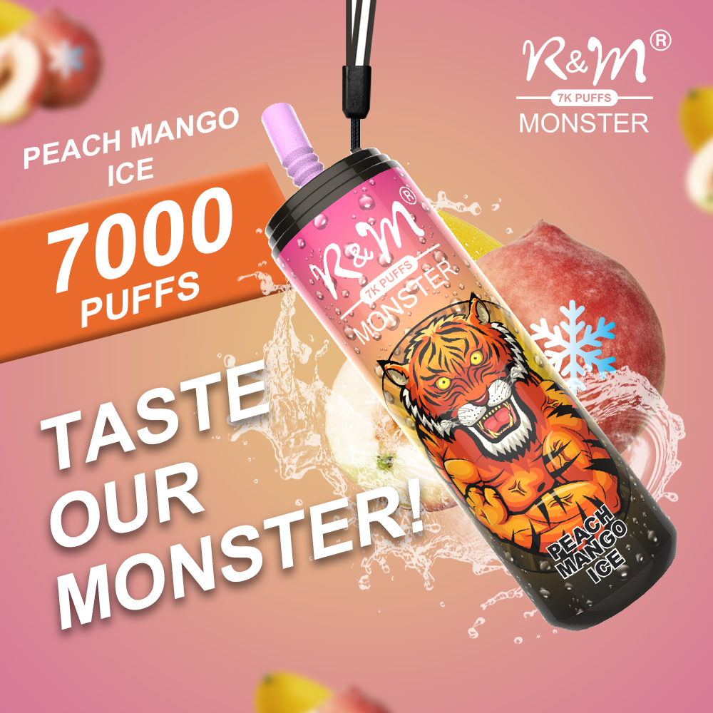 R&M Monster Australie Air Air Air OEM Logo 7000 Puffs Vape jetable