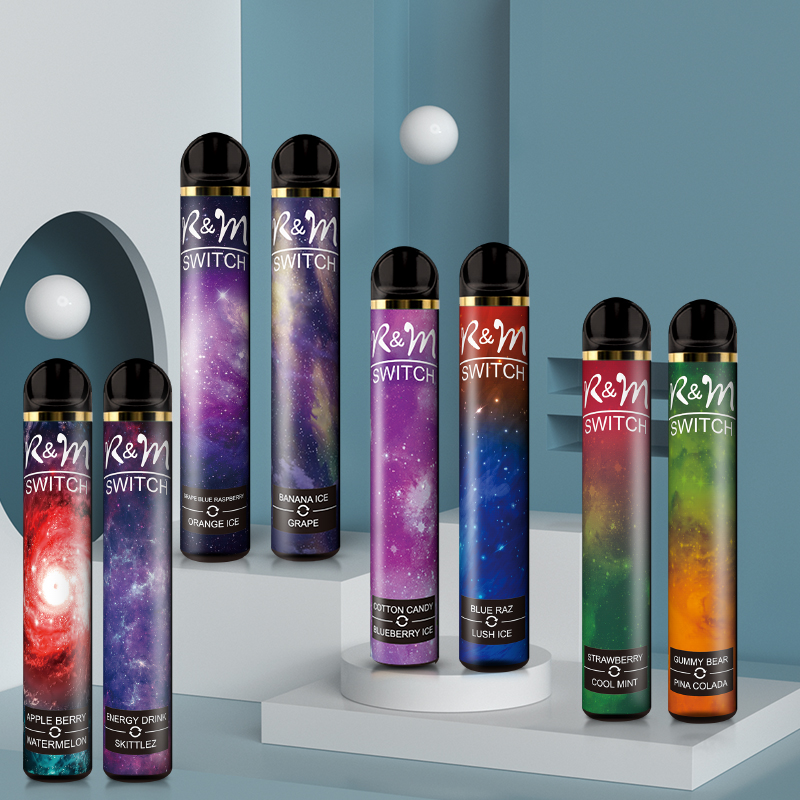 Commutateur R & M (Double Saveurs) 2000 Puffs 6% Nicotine Hyde 3300 Vape
