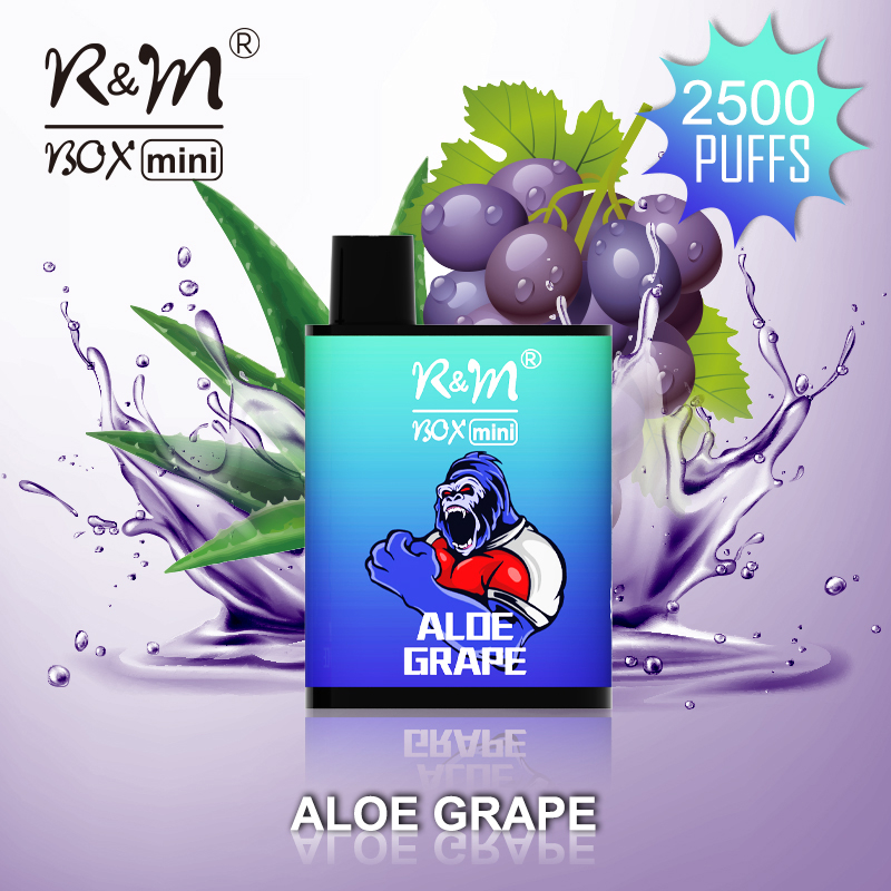 R&M Box Mini Aloe Grape | 2500 Puffs | Grossiste de vape jetable | Fournisseur
