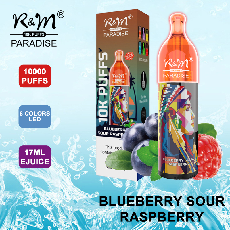 R&M PARADISE Israel 10K Puffs Vapeur jetable à débit d'air réglable original