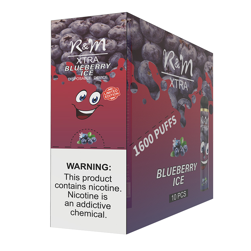 R & M XTRA 1600 Puffs 6% Dispositif jetable de Vape nicotine zéro