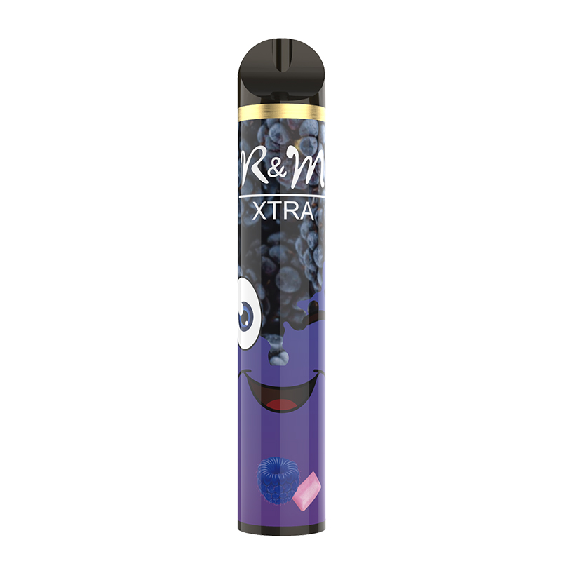 R & M XTRA 1600 Puffs 6% Dispositif jetable de Vape Nicotine | Blue Raz Bubble Gum