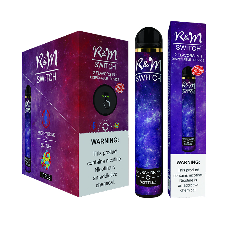 Commutateur R & M (Double Saveurs) 2000 Puffs 6% Nicotine HQD Vape