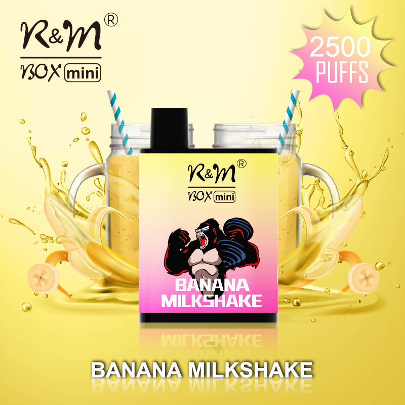R&M Box Mini Banana Milkshake | 2% Nicotine England Vape Fournisseur