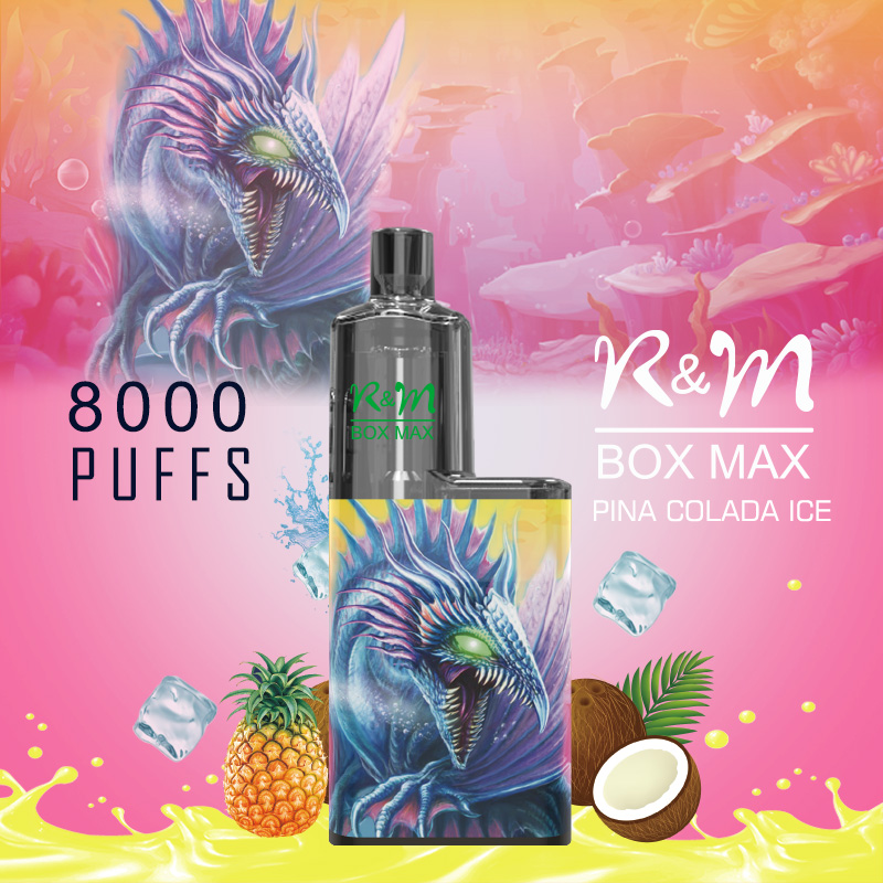 R&M Box MXA Europe Personnalisez Brand Mesh Coil 2% Salt Nicotine Disposable Vape