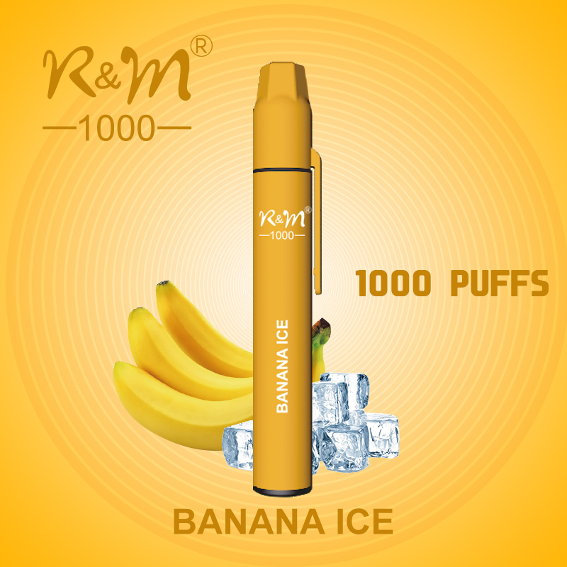 R&M 1000 Dubai personnalise la vape jetable à 5% de sel de nicotine de marque