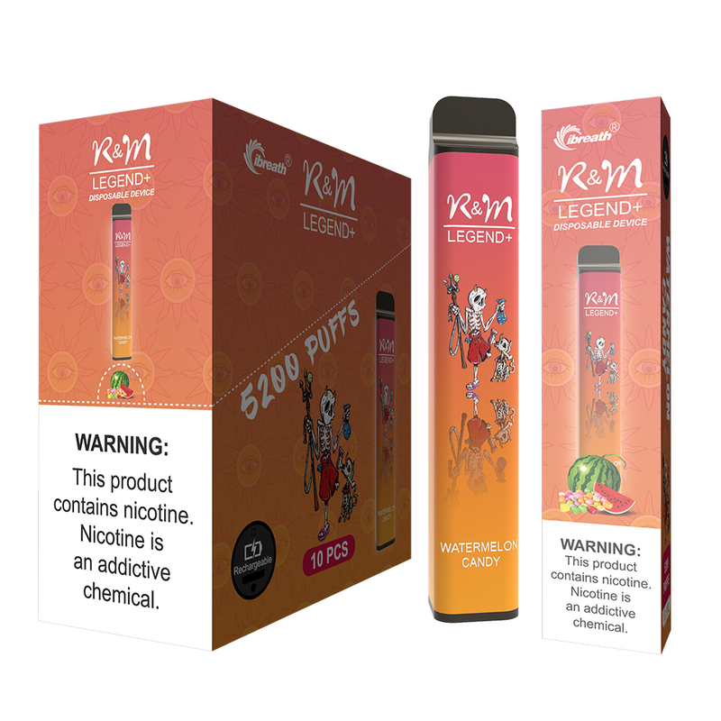 Légende R&M + 5200 Puffs Hyde 3300 Vape jetable