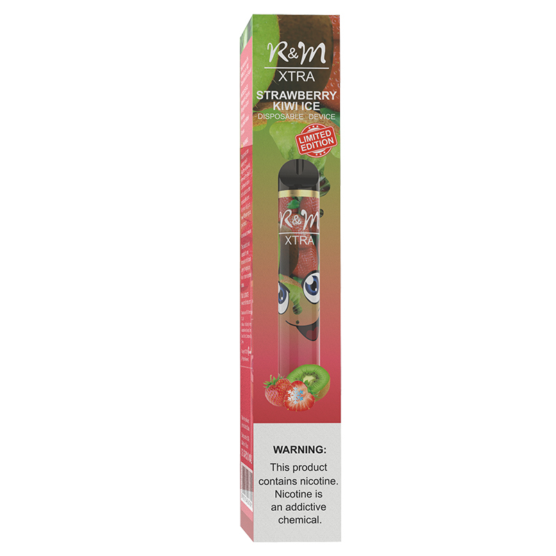 R & M XTRA 1600 Puffs 6% Dispositif jetable de Vape Nicotine | Strawberry Kiwi Ice