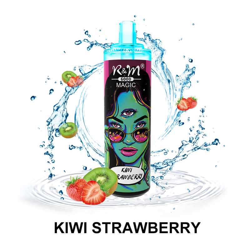 Chine en gros sel de sel personnalisé saveurs de fruits de nicotine jetable vape rgb lueur 6000 bouffées 
