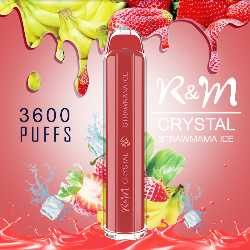 R&M CRYSTAL|Nicotine de sel à 6%|Fournisseur de vape jetable