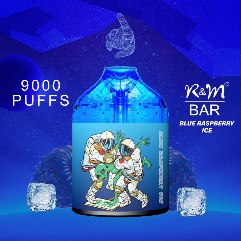  Dernier 9000 bouffées RVB Lumière 16 saveurs Elf Bar Good Taste Vape jetable original avec forme de diamant