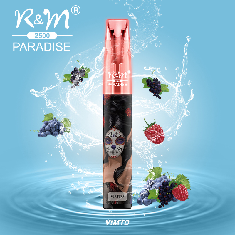 R&M Paradise Mini Europe 2% Salt Nicotine 2500 Puffs Personnalisez la marque jetable vape