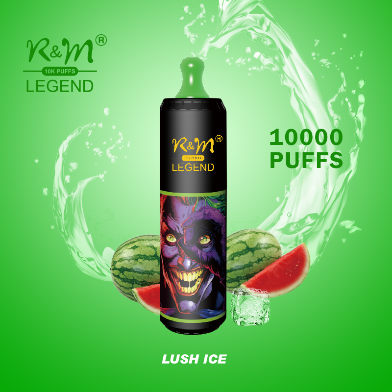 Prêt à expédier la légende R&M d'origine 10000puffs 12 saveurs jetables vape en gros USA Randm Version Elf Mesh Coil Electronic Cigarette