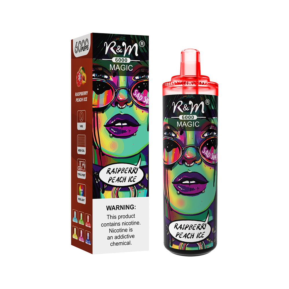 USA Wholesale Factory OEM Custom 6000puffs R&M Magic Mesh Coil Elf Bar Lost Mary Disposable Vape Type-C RECHARGable Electronic Cigarette Puff Vape Pod Device 